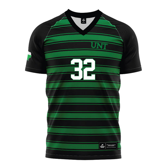 North Texas - NCAA Women's Soccer : Kylie Kissee - Black Stripe Soccer Jersey-0