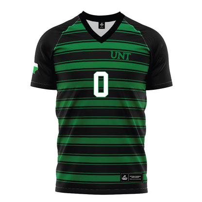 North Texas - NCAA Women's Soccer : Maddie Ogden - Black Stripe Soccer Jersey-0
