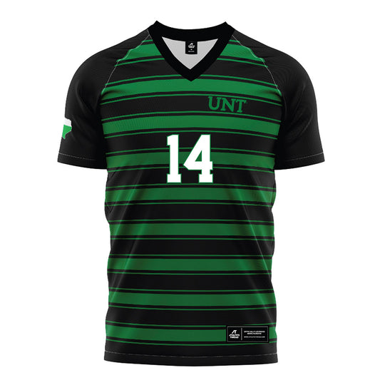 North Texas - NCAA Women's Soccer : SaMya Mitchell - Black Stripe Soccer Jersey-0