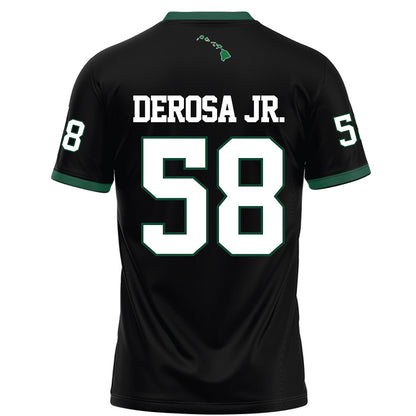 Hawaii - NCAA Football : Denaris Derosa Jr. - Black Football Jersey-1