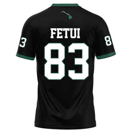 Hawaii - NCAA Football : Josiah Fetui - Black Football Jersey-1