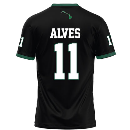 Hawaii - NCAA Football : Devin Alves - Black Football Jersey-1
