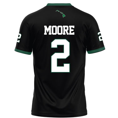 Hawaii - NCAA Football : Kona Moore - Black Football Jersey-1