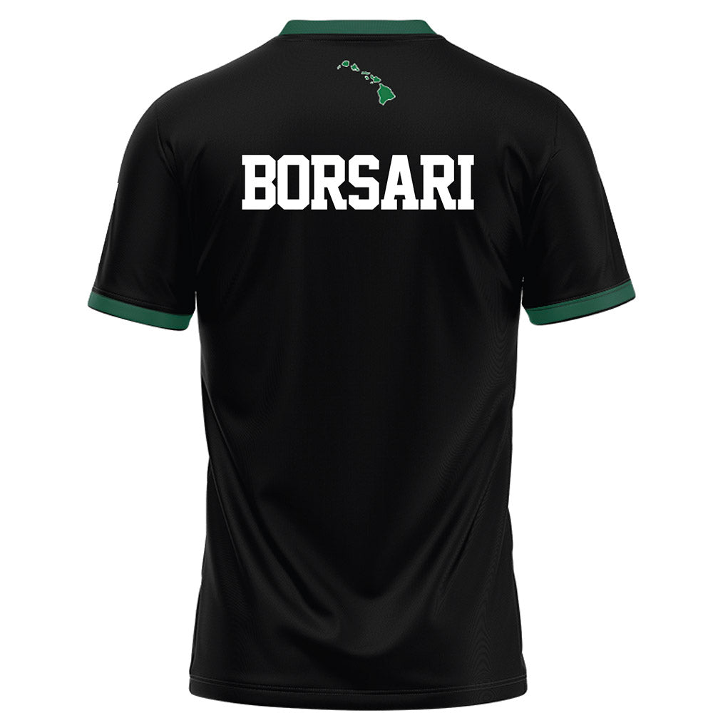 Hawaii - NCAA Football : Hudson Borsari - Black Football Jersey-1