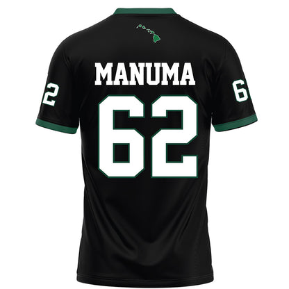 Hawaii - NCAA Football : Lautaimi Manuma - Black Football Jersey-1