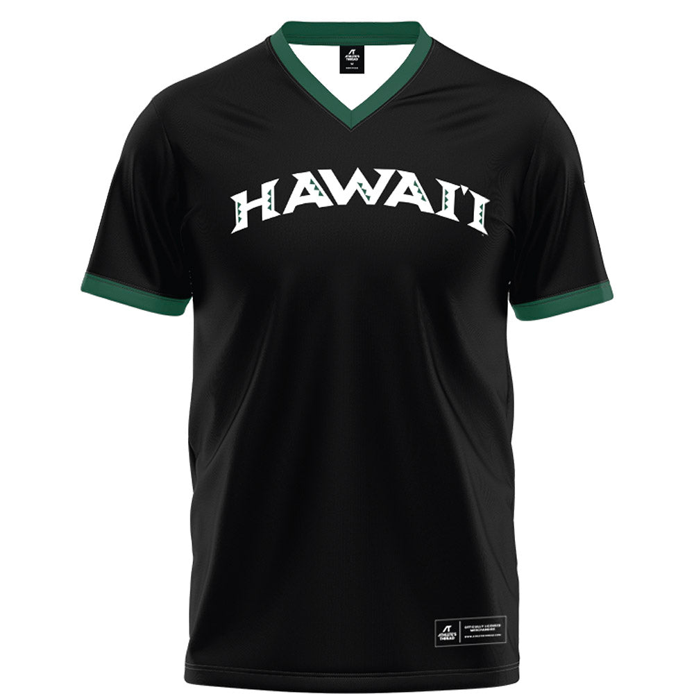 Hawaii - NCAA Football : Hudson Borsari - Black Football Jersey-0