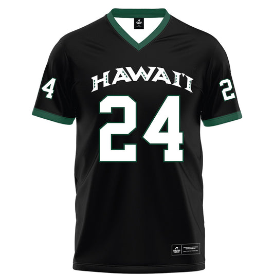 Hawaii - NCAA Football : Kodi DeCambra - Black Football Jersey-0