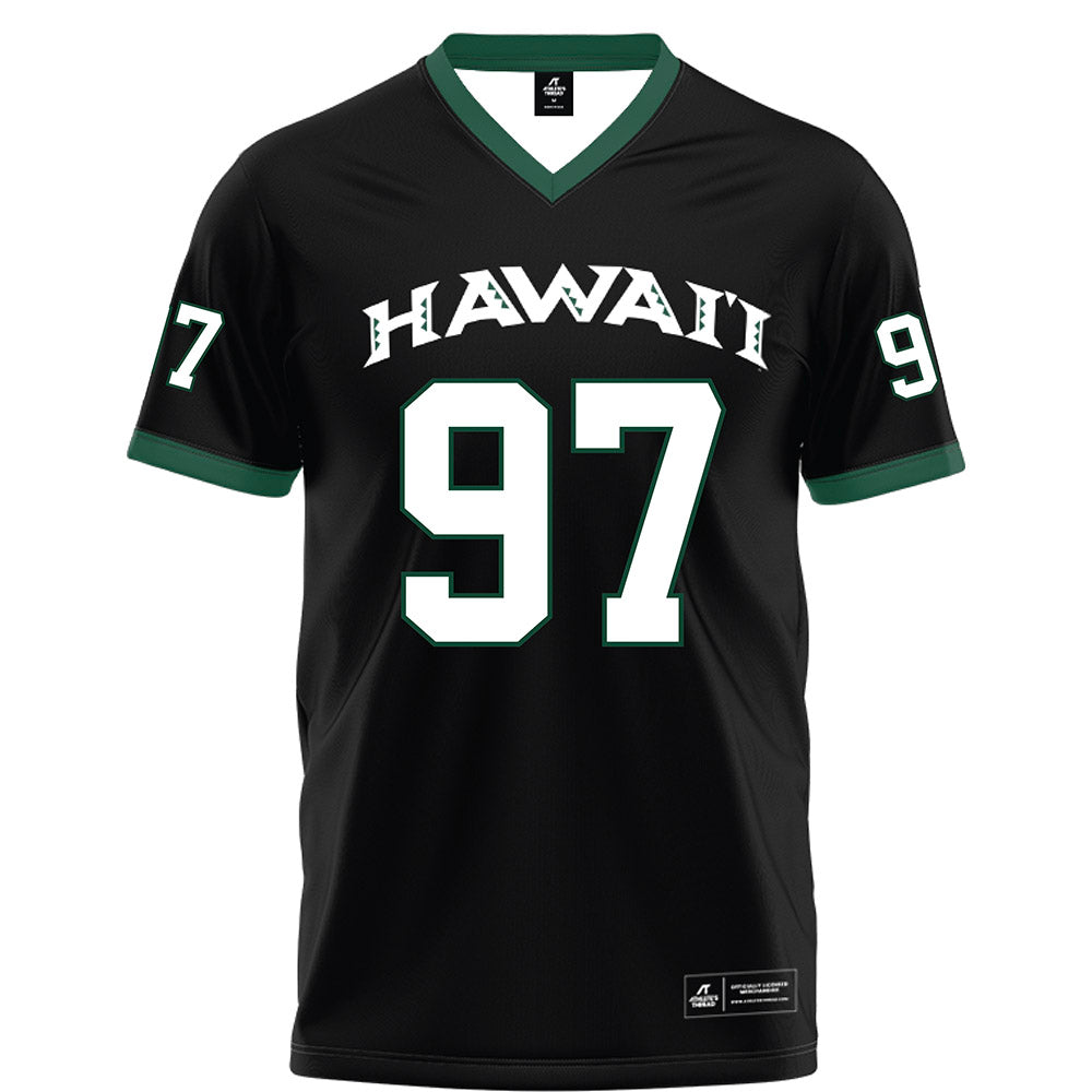 Hawaii - NCAA Football : Jordan Lynch - Black Football Jersey-0