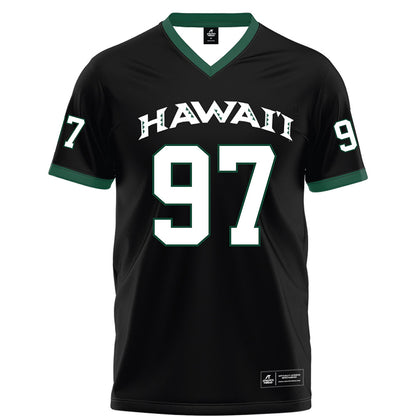 Hawaii - NCAA Football : Jordan Lynch - Black Football Jersey-0