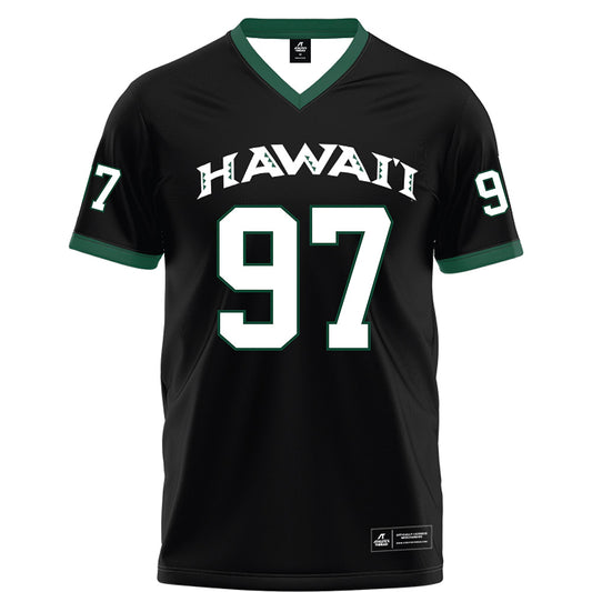 Hawaii - NCAA Football : Jordan Lynch - Black Football Jersey-0
