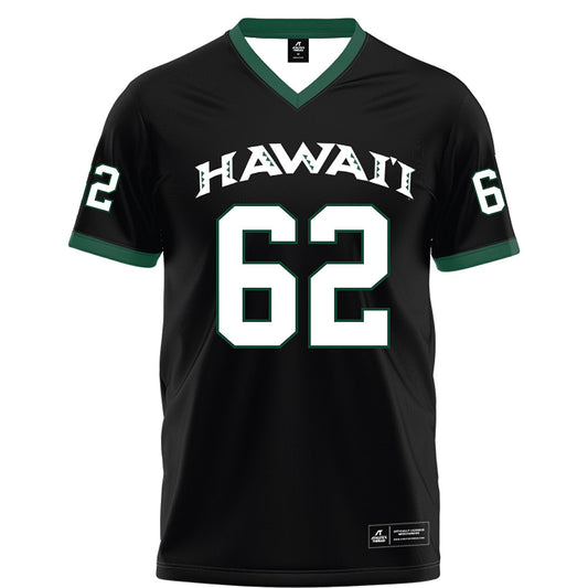 Hawaii - NCAA Football : Lautaimi Manuma - Black Football Jersey-0