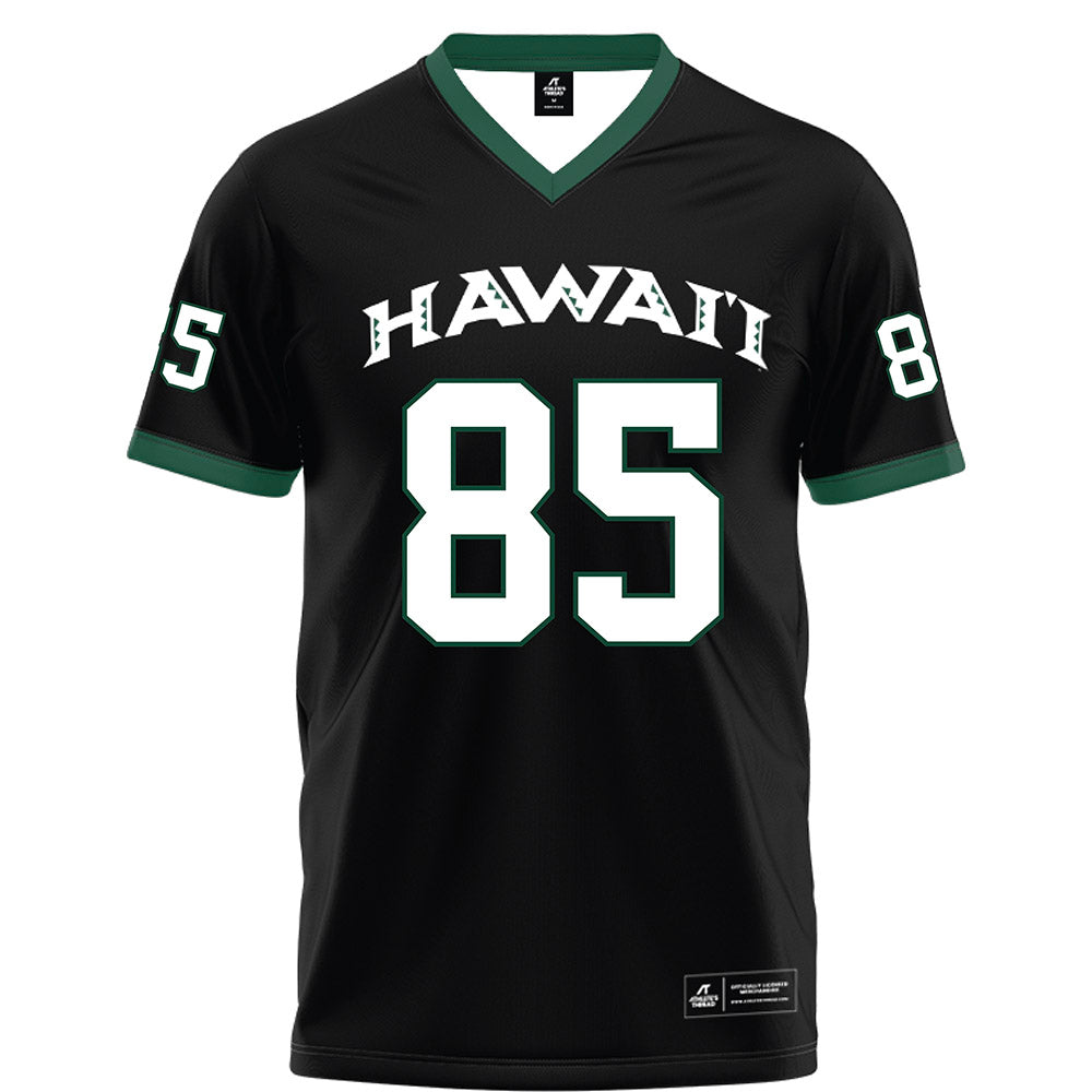 Hawaii - NCAA Football : Oakie Salavea - Black Football Jersey-0