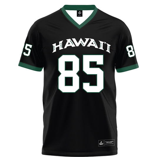 Hawaii - NCAA Football : Oakie Salavea - Black Football Jersey-0