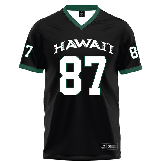 Hawaii - NCAA Football : Andrew Price - Black Football Jersey-0