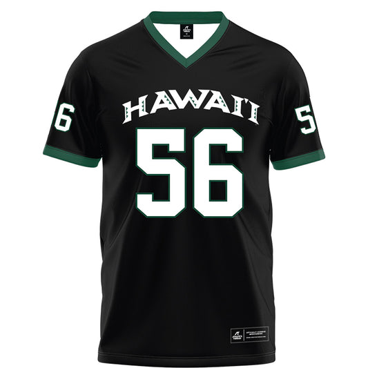 Hawaii - NCAA Football : Spencer Elliott - Black Football Jersey-0
