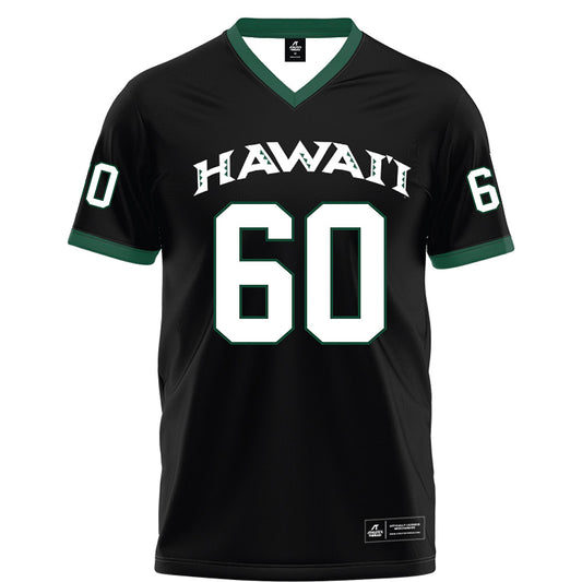 Hawaii - NCAA Football : Ezekiel Salanoa - Black Football Jersey-0
