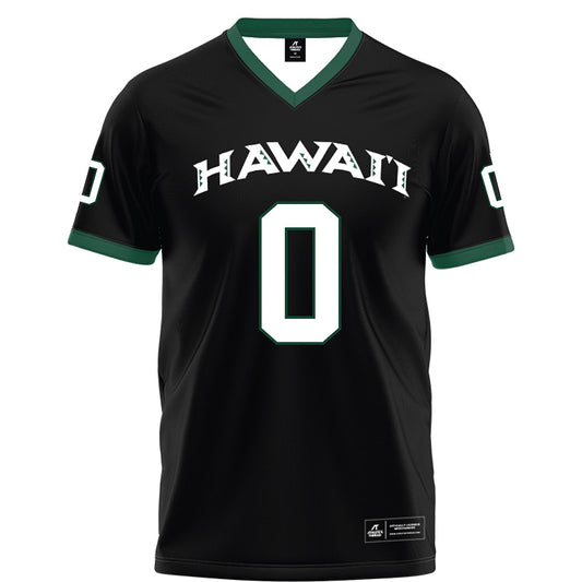 Hawaii - NCAA Football : Cam Barfield - Black Football Jersey-0