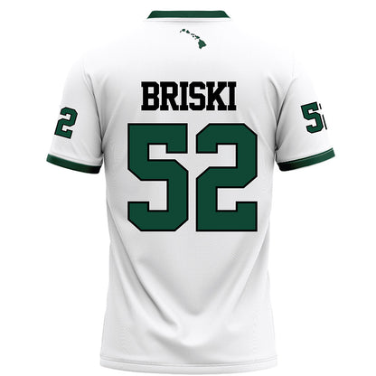Hawaii - NCAA Football : Dean Briski - White Football Jersey-1