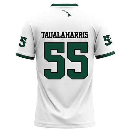 Hawaii - NCAA Football : Jay Tauala-Harris - White Football Jersey-1