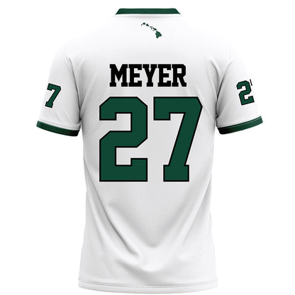 Hawaii - NCAA Football : Makanale'a Meyer - White Football Jersey-1