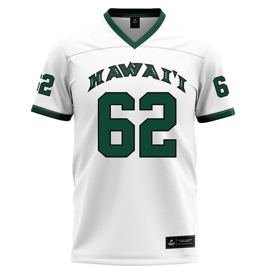 Hawaii - NCAA Football : Lautaimi Manuma - White Football Jersey-0