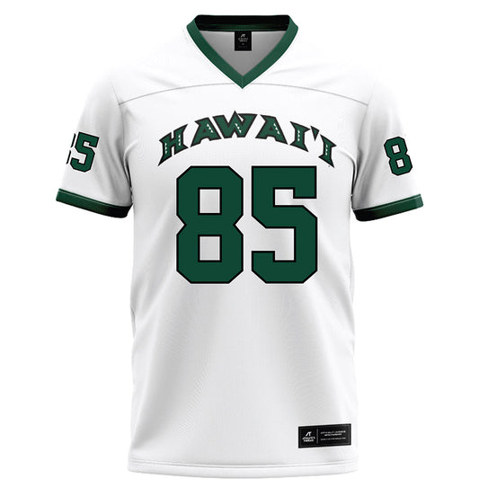 Hawaii - NCAA Football : Oakie Salave'a - White Football Jersey-0