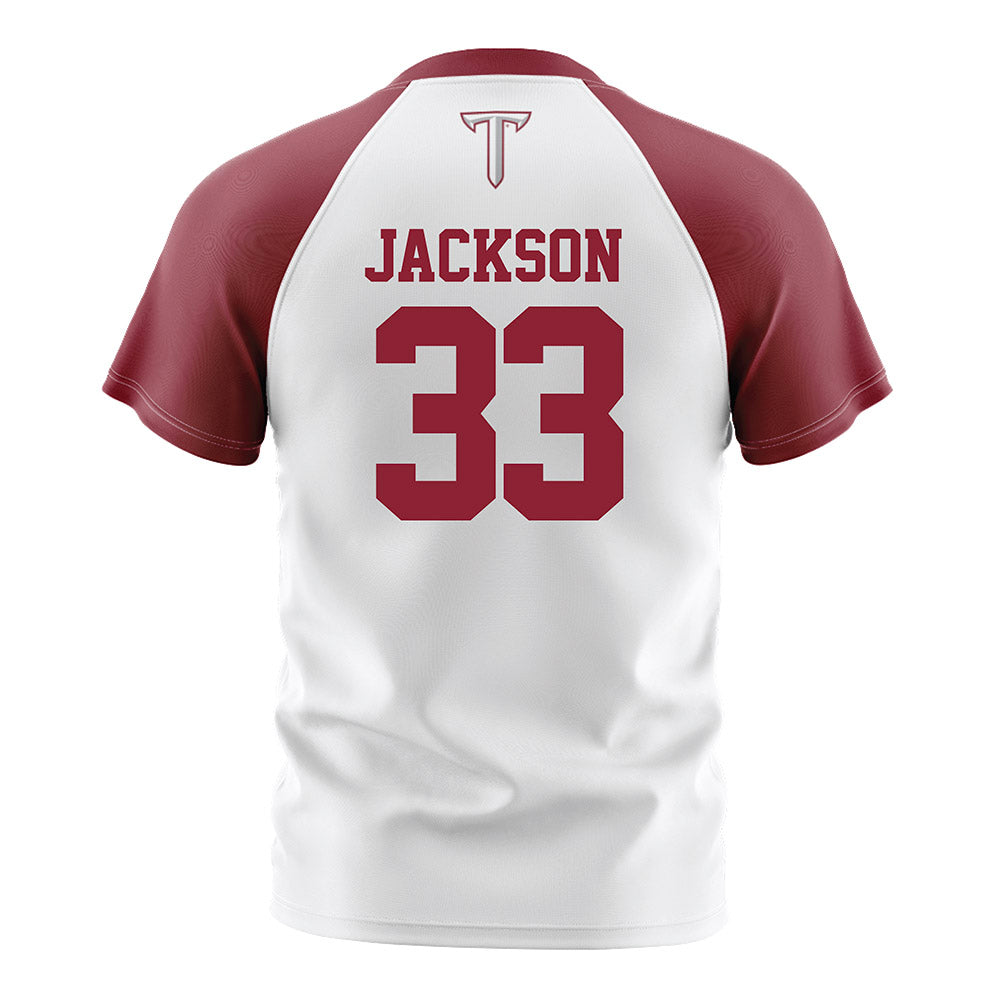 Troy - NCAA Women's Soccer : Mia Jackson - White Soccer Jersey-1