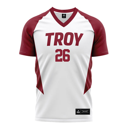 Troy - NCAA Women's Soccer : Aiden Bailey - White Soccer Jersey-0