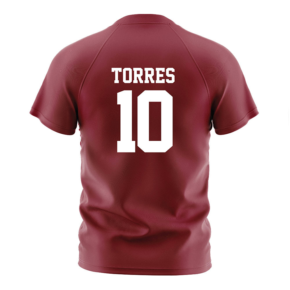 Troy - NCAA Women's Soccer : Irene Torres - Cardinal Red Soccer Jersey-1