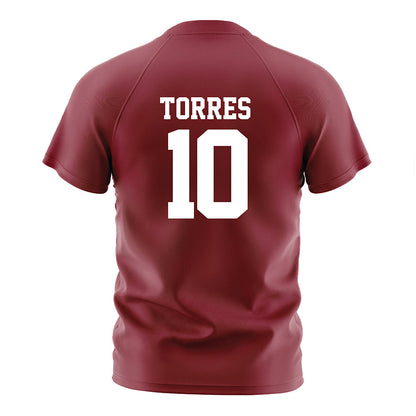 Troy - NCAA Women's Soccer : Irene Torres - Cardinal Red Soccer Jersey-1