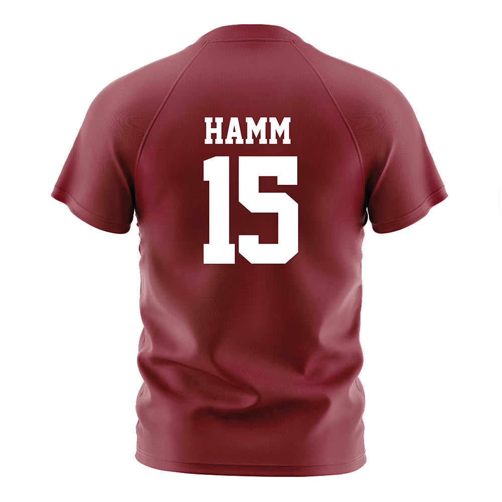 Troy - NCAA Women's Soccer : Megan Hamm - Cardinal Red Soccer Jersey-1