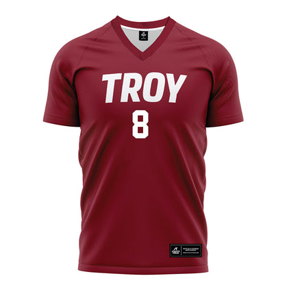 Troy - NCAA Women's Soccer : Grace DeShetler - Cardinal Red Soccer Jersey-0