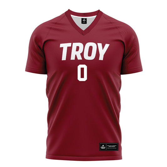 Troy - NCAA Women's Soccer : Aiden Bailey - Cardinal Red Soccer Jersey-0