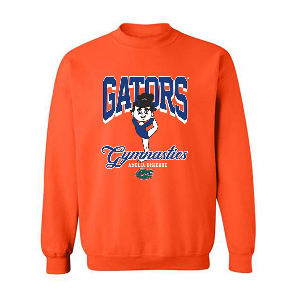 Florida - NCAA Women's Gymnastics : Amelia Disidore - Fashion Shersey Crewneck Sweatshirt-0