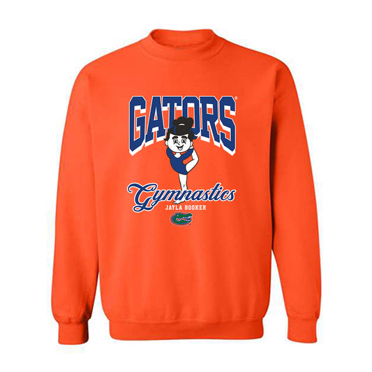 Florida - NCAA Women's Gymnastics : Jayla Booker - Fashion Shersey Crewneck Sweatshirt-0