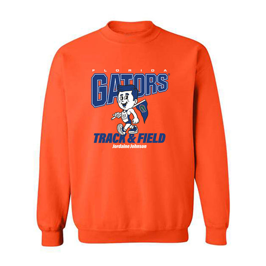 Florida - NCAA Men's Track & Field : Jordaine Johnson - Fashion Shersey Crewneck Sweatshirt-0