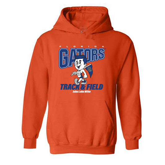 Florida - NCAA Men's Track & Field : John Luke Witte - Fashion Shersey Hooded Sweatshirt-0