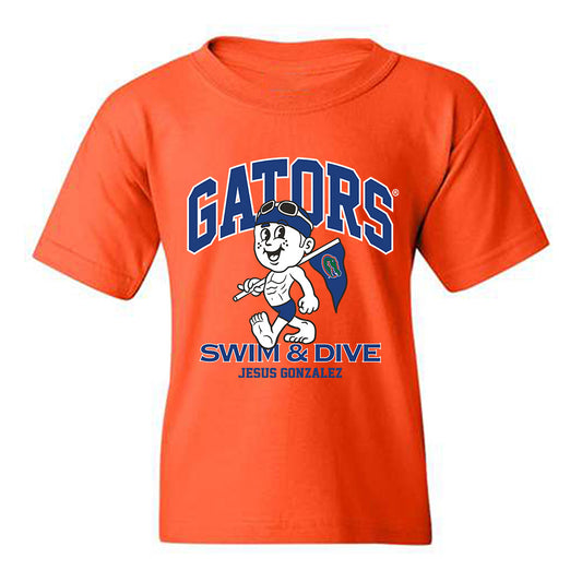 Florida - NCAA Men's Swimming & Diving : Jesus Gonzalez - Fashion Shersey Youth T-Shirt-0