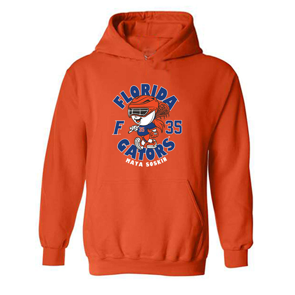 Florida - NCAA Women's Lacrosse : Maya Soskin - Fashion Shersey Hooded Sweatshirt-0