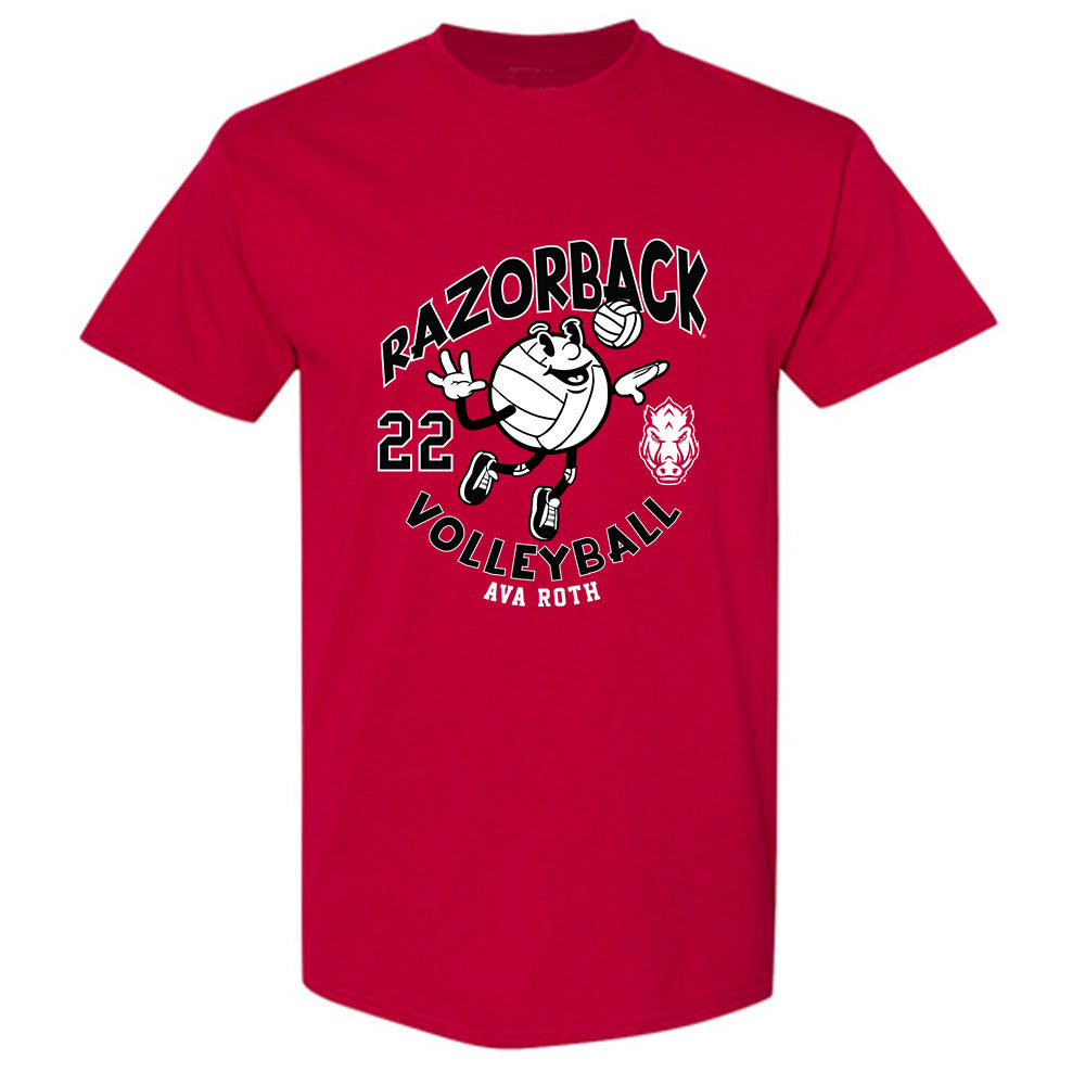 Arkansas - NCAA Women's Volleyball : Ava Roth - Fashion Shersey T-Shirt-0