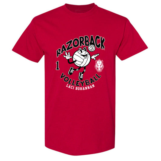 Arkansas - NCAA Women's Volleyball : Laci Bohannan - Fashion Shersey T-Shirt-0