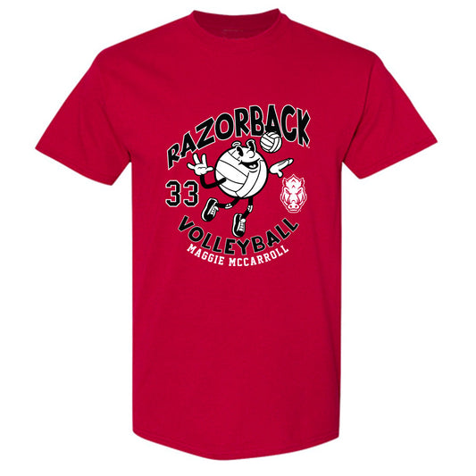 Arkansas - NCAA Women's Volleyball : Maggie McCarroll - Fashion Shersey T-Shirt-0