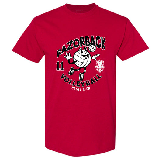 Arkansas - NCAA Women's Volleyball : Elsie Law - Fashion Shersey T-Shirt-0