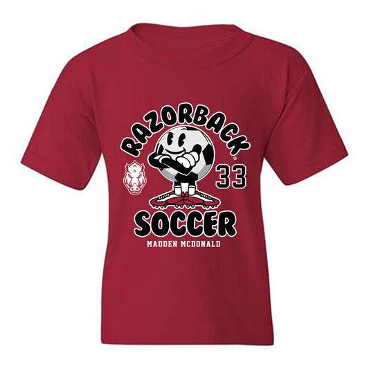 Arkansas - NCAA Women's Soccer : Madden McDonald - Fashion Shersey Youth T-Shirt-0