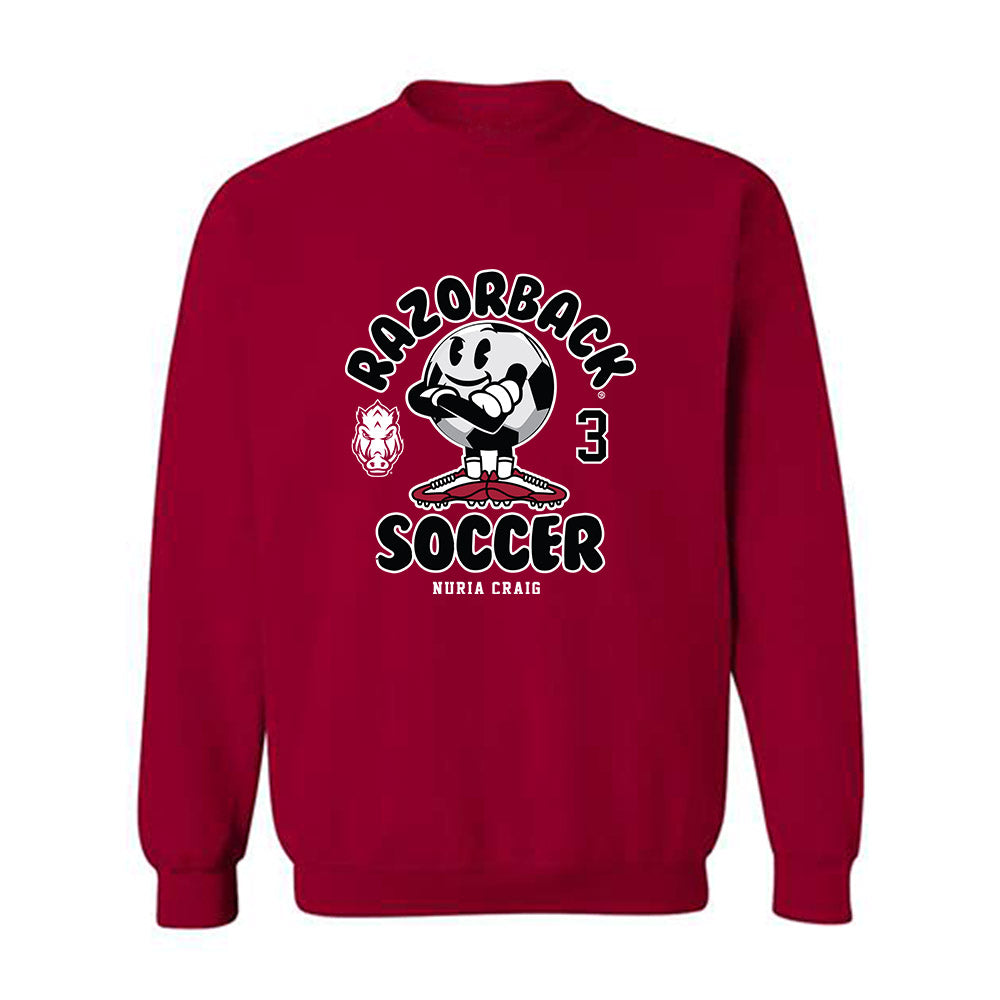 Arkansas - NCAA Women's Soccer : Nuria Craig - Fashion Shersey Crewneck Sweatshirt-0