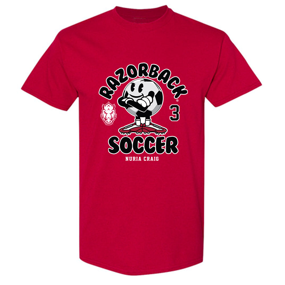 Arkansas - NCAA Women's Soccer : Nuria Craig - Fashion Shersey T-Shirt-0