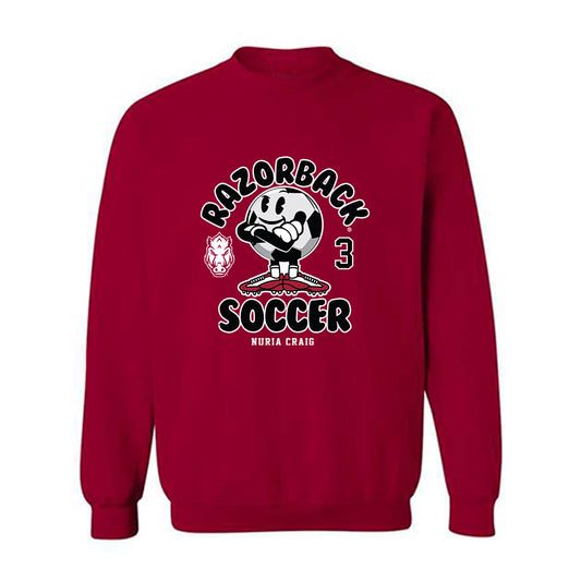 Arkansas - NCAA Women's Soccer : Nuria Craig - Fashion Shersey Crewneck Sweatshirt-0