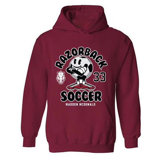 Arkansas - NCAA Women's Soccer : Madden McDonald - Fashion Shersey Hooded Sweatshirt-0