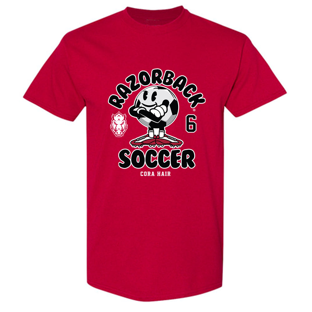 Arkansas - NCAA Women's Soccer : Cora Hair - Fashion Shersey T-Shirt-0