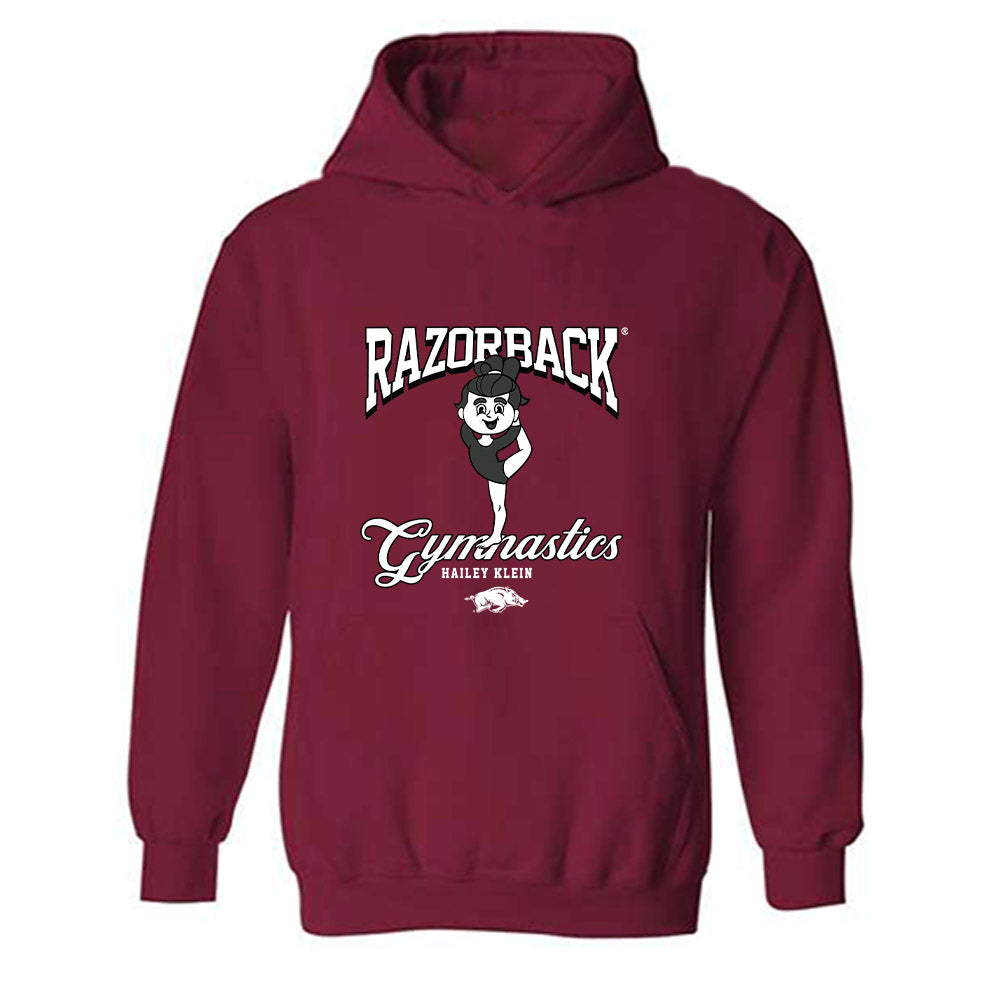 Arkansas - NCAA Women's Gymnastics : Hailey Klein - Fashion Shersey Hooded Sweatshirt-0